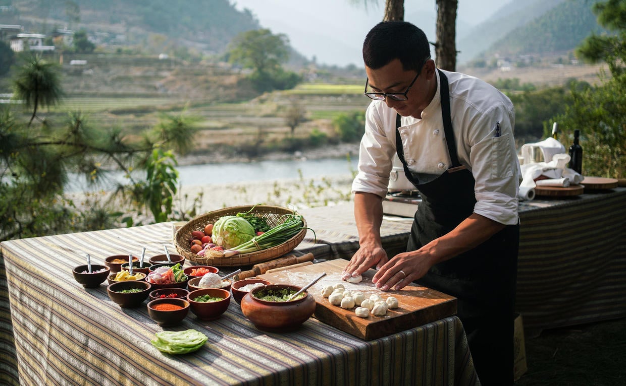 Private Dining, Punakha Lodge - Amankora, Bhutan